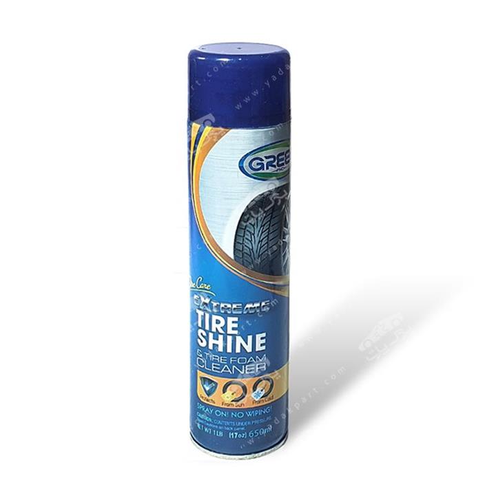 اسپری فوم لاستیک خودرو Extreme Tire Shine گرین Green Tire Shine Spray ۶۵۰ml